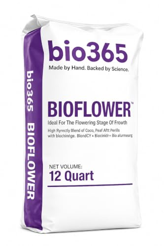 BIOFLOWER 12 Quart Bag, Blend of Fine Coir, Coarse Peat & Super Coarse Perlite for Flowering Plants, Indoor & Outdoor Container Gardening - color: BIOFLOWER, size: 12 Quart