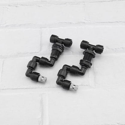 2-Pack Reptile Mister Nozzles 360° Adjustable Nozzles Reptile Fogger Mist for Rainforest Tank Flower Aquarium System (Single Head) - size: Single Head