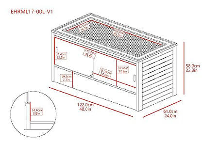 New Age Pet ECOFLEX Two Large Reptile Enclosures with Matching Stacker Combo Set in Grey - color: Grey, size: Large