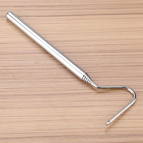 Snake Capture Hook, Stainless Steel Extensible Telescopic Snake Catcher Capture Hook Snake Reptile Catcher(68cm)