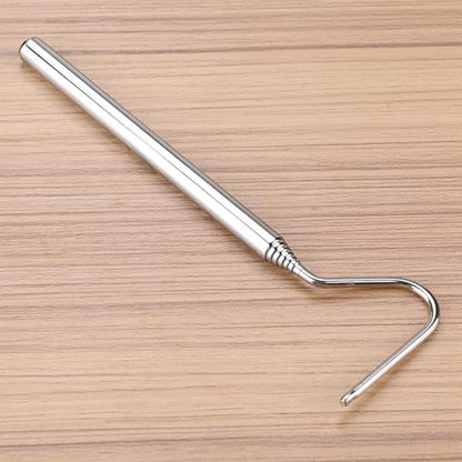 Snake Capture Hook, Stainless Steel Extensible Telescopic Snake Catcher Capture Hook Snake Reptile Catcher(68cm)