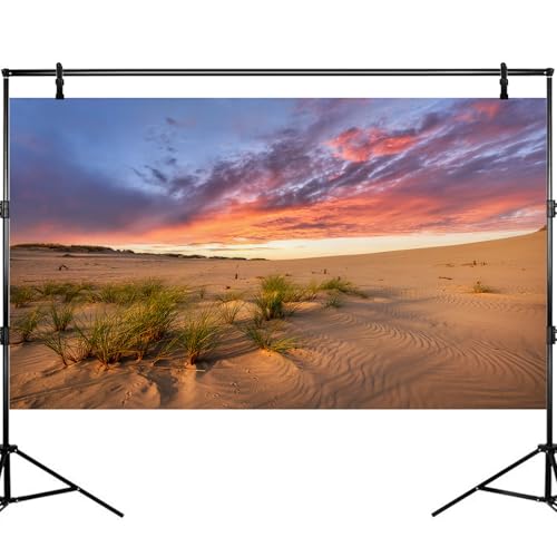Sunset Desert Reptile Tank Background Majestic Desert Landscape Terrarium Background Desert Sand Dunes Reptile Habitat Background Sunrise Gobi Barren Thorns Aquarium Fish Tank Background 72x16in - size: 72(W)x16(H)inches/ 180(W)*40cm(H)