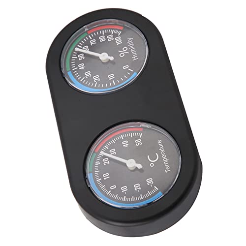 Reptile Thermometer and Humidity Gauge, Mini Analog Temperature Humidity Meter Reptile Thermometer Round Shape Thermometer Hygrometer for Reptile