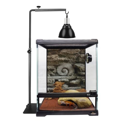 Reptile Lamp Stand Ajustable 16-31 Inch Heat lamp Holder Metal Bracket Floor Terrarium Light Holder for Reptile Glass Tank,Snake Turtle Terratium - size: 16-31 Inch