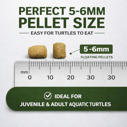 Floating Turtle Pellets for Aquatic Turtles, 4 oz