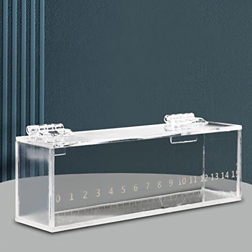 Fishing Fish Viewing Box Acrylic Clear Micro Landscape Fish Tank with Lid Holder Storage Box Photo Box Hatching Boxes with Scale
