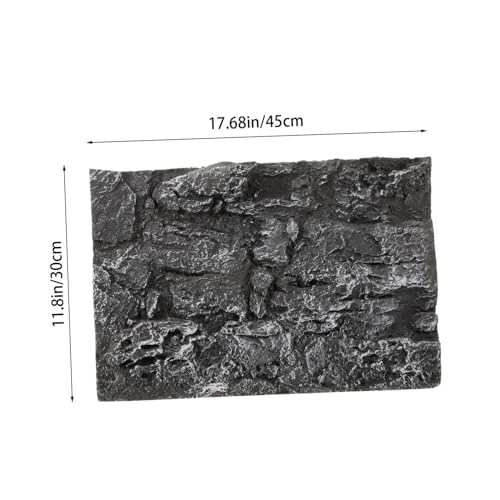 BESPORTBLE Terrarium Rock Decorative Panel 3D Aquarium Background Reptile Tank Fish Tank Background Fresh Chic Compact