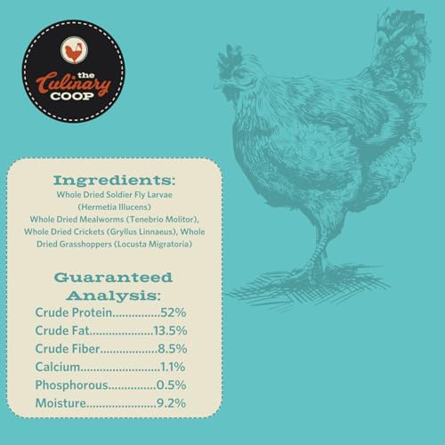 Fluker's Culinary Coop Premium Chicken Treats, Dried Insect Trail Mix, 10 oz
