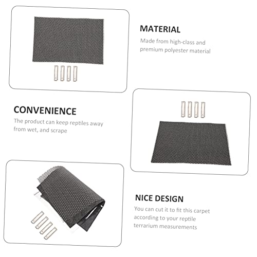 Totority Reptile Terrarium Carpet Reptile Pad Moisturizing Liner Snake Turtle Bedding Easy to Clean