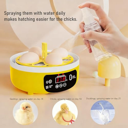 Tissting Egg Incubator with Manual Egg Turning & Humidity Control, Incubators for Hatching Eggs, Poultry Incubator for Chicken Duck Goose Quail Bird Eggs, for Kids (Manual)