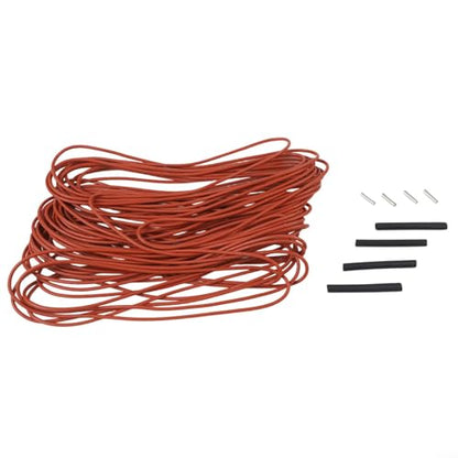 Carbon Fiber Heating Wire, Silicone Infrared Heating Cable, 12K 33 Ohm/M, Far Infrared 8-18UM, 200C Heat Resistant, Red Electric Floor Warmth(20 m) - size: 20 m