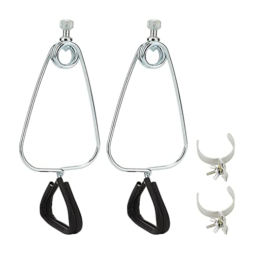 2 Sets Reptile Lampshade Holder, Adjustable Clamp Lamp Stand Iron Clamp Stand Fixture Heat Dome Light Bracket for Reptile Pets