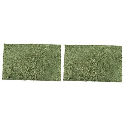 balacoo 2pcs Reptile Terrarium Liner Washable Fake Moss Carpet for Snakes Turtles and Lizards Reusable Household Reptile Mat for Moisture Control and Natural Decor