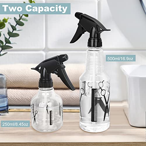 Avenoir Mister Spray Bottle, 250ml & 500ml Adjustable Spray Storage Container for Hair, Plant and Home Cleaning - color: 250ml & 500ml Bottle