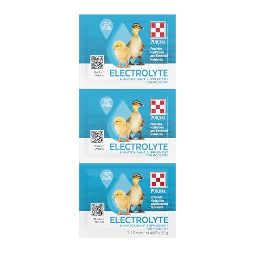 Purina | Electrolyte & Antioxidant Supplement for Poultry | 3-0.25 oz Packets