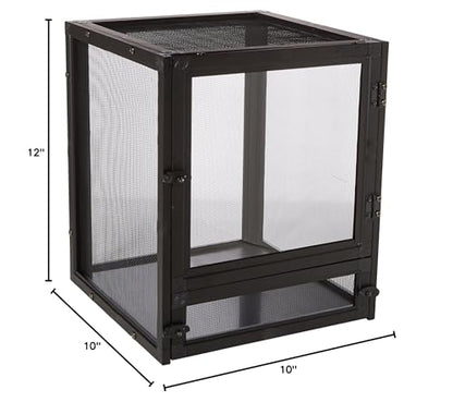 Zoo Med Labs Nano Breeze Alumuninum Screen Cage 10 x 10 x 12