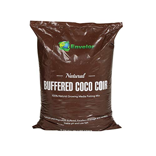 Potting Soil Mix 50 Liter Bag Envelor Indoor Plants Soil for Outdoor Plants 1.75 Cubic Feet Potting Mix Hydrated Coco Coir for Plants Buffered Ready to Use Natural Plant Top Soil - color: Buffered Coco - 1.75 Cu. Ft.