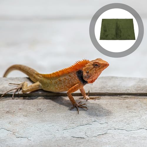 Reptile Carpet Mat for Bearded Dragon Lizard Tortoise Terrarium Bedding Portable Non-Adhesive Reptile Liner with Cushioning for Climbing Pets