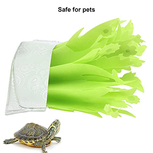 Reptile Hideout Box Humidifier Efficient Natural Gasification for Tortoise Lizards, Foldable Humidification with Simulation Plant for Easy Moist Air, Ecofriendly Material, Size 18.5x6.9in