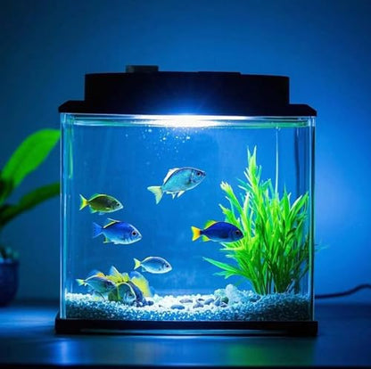 7 inch RGB Aquarium Lights, Underwater Fish Tank Lights IP68 Waterproof Color Changing Adjustable Memory Submersible Remote Control Aquarium Tank Sucker Hood Strip Lamp Waterfall Lights - size: 7 Inch