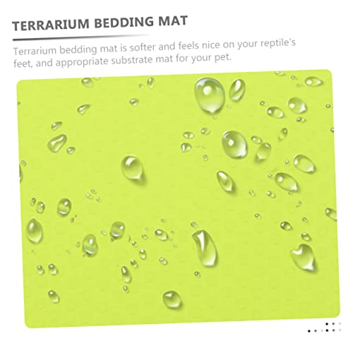 Sosoport Crawling Carpet Reptile Hammock Snake Tank Mat Bearded Dragon Gecko Accessories - color: Light Green