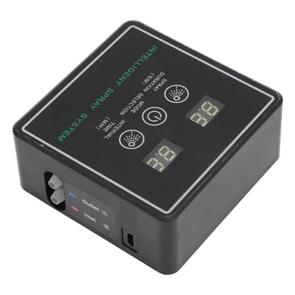 Reptile Misting System, Timer Mist Easy to Simulates Rainfall Automatic Misting System for Office (10m 4 Sprinkler Head)