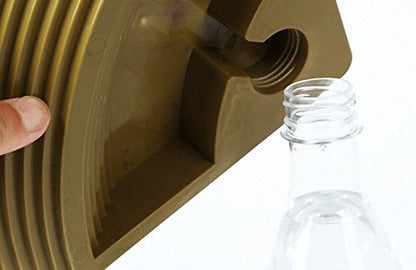 OMEM Reptile Water Fountain Water Dish for Pet Busy Man Needed Items (Khaki) - color: Khaki