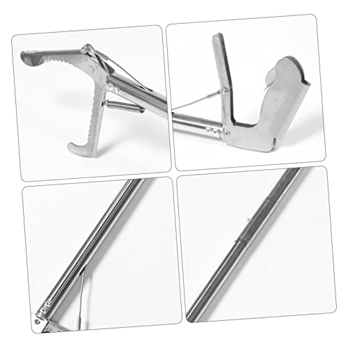Stainless Steel Snake Grabber Tool Folding Snake Tongs Lock Safe and Practical for Garden and Outdoor Use