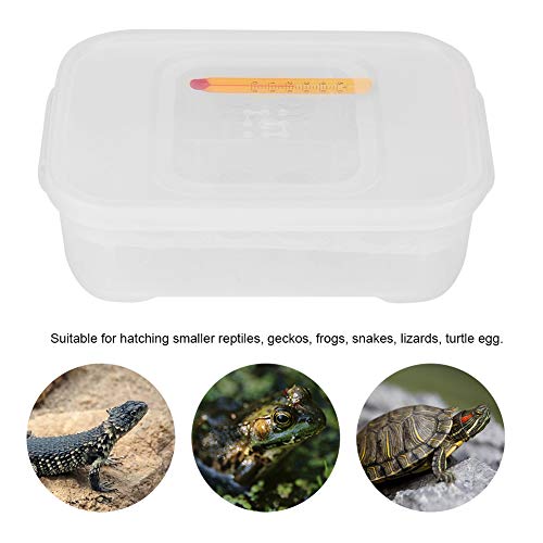 TOPINCN 12 Slots Reptile Egg Breeding Hatchery Box Reptile Egg Incubator Hatcher Hatching Box Reptile Incubation Egg Tray for Lizard Snake with Thermometer