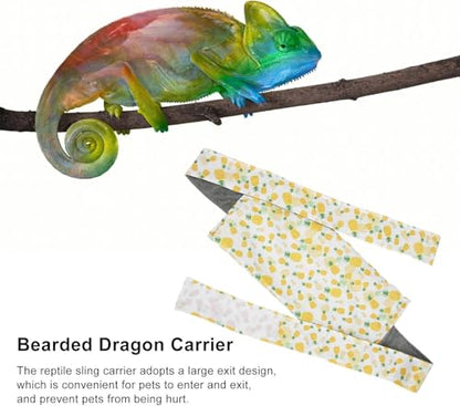 Reptile Sling Carrier Bearded Dragon Carrier Comfortable Pet Carrier Small Animal Carriers for Reptiles Lizards Bearded Dragons Walking
