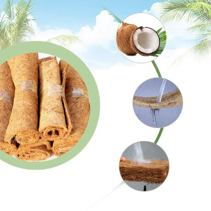 PINVNBY 4 Pieces Reptile Carpet,Bearded Dragon Natural Coconut Fiber Mat,Lizard Terrarium Liner Pads,Tortoises Bedding Supplies for Gecko Snake Chameleons(4 Sheets / 19.7x11.8x0.4inches)