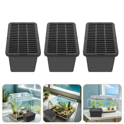 15pcs Portable Plastic Reptile Transport Carrier with Lid, Breathable Small Pet Travel Box for Turtles, Lizards, Hamsters, and Small Animals