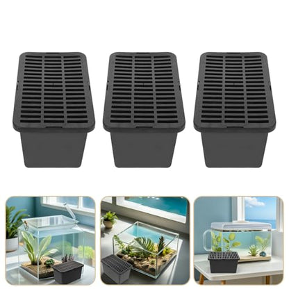 15pcs Portable Plastic Reptile Transport Carrier with Lid, Breathable Small Pet Travel Box for Turtles, Lizards, Hamsters, and Small Animals