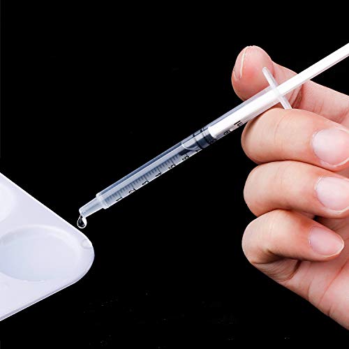 Frienda 20 Packs Large Plastic Syringe Measuring Syringe Tools Dispensing Multiple Uses (1 ml) - size: 1 ml