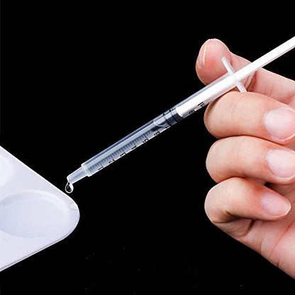 Frienda 20 Packs Large Plastic Syringe Measuring Syringe Tools Dispensing Multiple Uses (1 ml) - size: 1 ml
