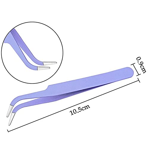 4 Pcs Curved Craft Tweezers, Multipurpose Tweezers for Intricate Projects, Scrapbooking, Cardmaking, Stickers, etc.