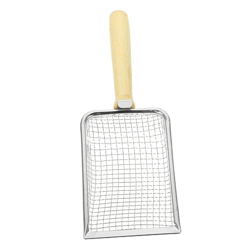UKCOCO Cat Litter Scoop with Non Slip Handle Fine Mesh Sifter for Reptile Terrarium Cat Waste Cleanup Durable Design for Easy Scooping and Efficient Cleaning