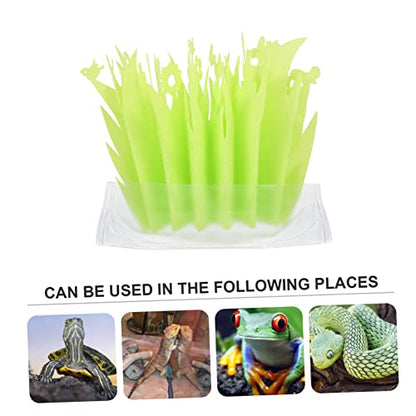 PRETYZOOM Turtle Cage Humidifier Simulation Plants Non-electric Reptile Box Humidifier for Enhanced Humidity and Environment for Tortoise Lizard and Snake Habitats