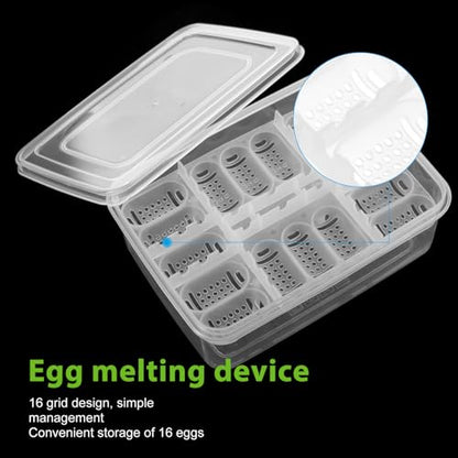 2pcs Reptiles Egg Incubator Habitat Cage Feeding Hatching Container Incubator Reptile Breeding Box 16 Holes Portable Plastic Mini Pet Houses for Hatching Reptile Spider Snake