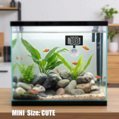 Carefree Fish Aquarium Underwater Thermometer for Saltwater and Freshwater Replaceable Battery Temperature Error ±1℉