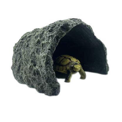 Extra Large Reptile Hides and Caves Simulation Rock Reptile Hideout Terrarium Habitat Décor for Bearded Dragon Lizards Ball Python Snakes Turtle Large Reptiles Amphibians