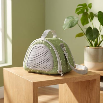 Toyvian 2pcs Portable Small Pet Carrier Bags for Hamsters and Reptiles, Breathable Mesh Travel Shoulder Pouches Made of Polyester and Oxford Cloth, Lightweight and Sturdy for Outdoor