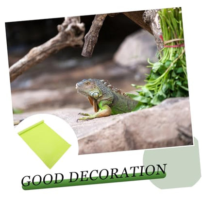 Toyvian 2pcs Reptile Carpet Floor Mat and Terrarium Bedding for Tanks for Snakes Lizards and Turtles Reusable Non-Absorbent Liner - size: 150X45CM