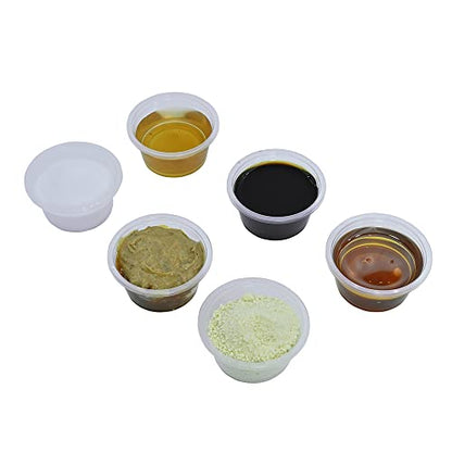 100pcs 1oz Crested Gecko Food and Water Feeding Cups, Reptile Feeder Bowls, for Lizard and Other Small Pet Ledge Accessories Supplies - color: 1oz 100