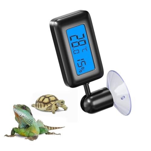 Mini Thermometer Indoor Digital Temperature Humidity Meter forTerrarium Reptile Accessories forHumidor, Thermostat Reptile Tank
