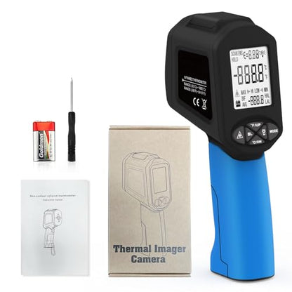 Infrared Thermometers, Laser Thermometer Gun, 50:1 Temperature Gun for -58℉~3416℉ Infrared Thermometer Gun for Cooking/Griddle/IR Thermometer Gun, Heat Laser Thermometer