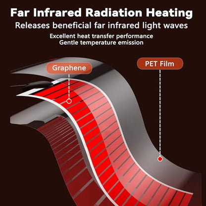 Hamiledyi Reptile Heat Pad Heating Pad Under Tank Hermit Crab Heater Hygrometer Thermometer Heat Mat for Lizard Snake Gecko Turtle Frog Spiders (14W) - size: 14W