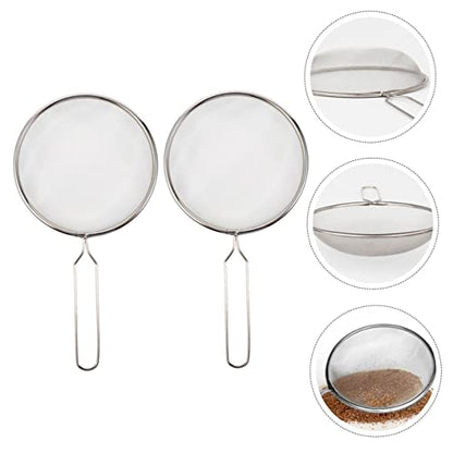 SUPVOX 2pcs Reptile Sand Shovel with Comfortable Handle Lightweight Ergonomic Design for Easy Cleaning of Terrarium Sand and Waste Durable Fine Mesh Scoop for Reptiles