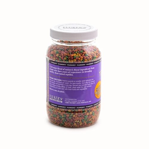 Fluker's Premium Tortoise Diet Small Pellet Food, 7 oz - size: 7 Ounce (Pack of 1)