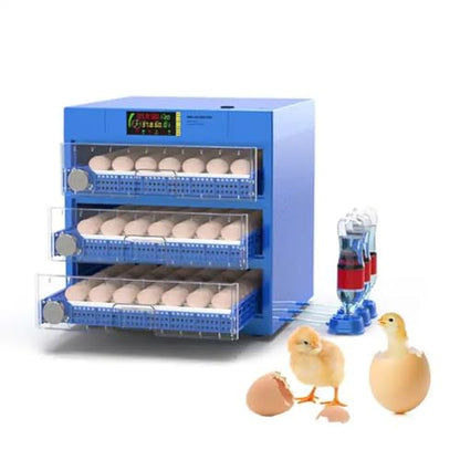 176 Eggs Automatic Chicken Incubators, Farm Poultry Hatcher Machine, LED High-Efficiency Automatic Egg Turning & Temperature Control, for Hatching Chicken Duck Goose Birds - color: 176 Eggs